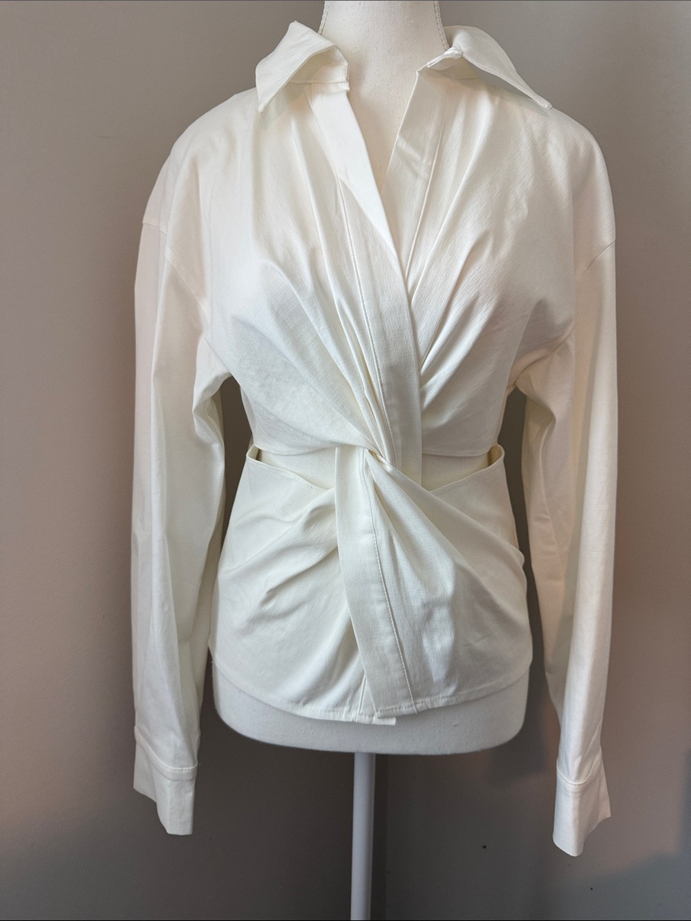 RTA Cutout Twist Front Blouse Size Medium NWT